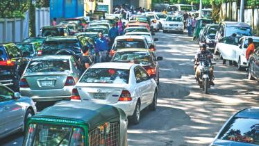 Chittagong city traffic congestion