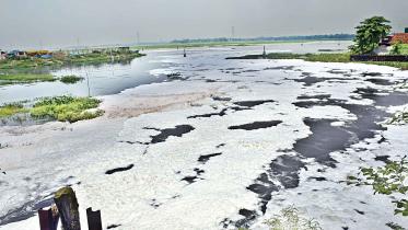 turag river in rupnagar area