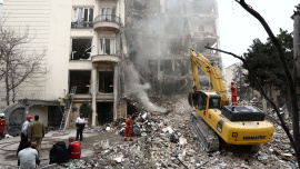 A view of a residential building damaged by a strike, amid the U.S.-Israeli conflict with Iran, in Tehran, Iran, March 23, 2026. Photo: Reuters