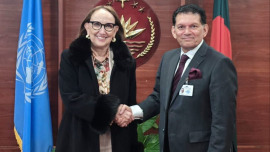 Rebeca Grynspan and Dr Khalilur Rahman. Photo: Ministry of Foreign Affairs