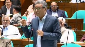 Finance Minister Amir Khasru Mahmud Chowdhury. Photo: Screengrab