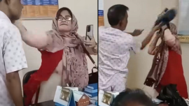 female teacher attacked at rajshahi college