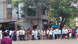 Polling began at 7:00am and will continue until 6:00pm. Photo: The Statesman