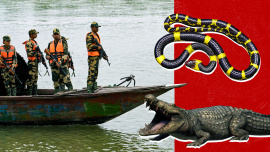India to use crocodiles and snakes on Bangladesh border