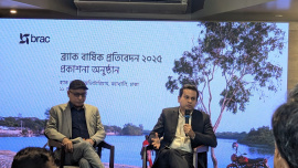 Asif Saleh spoke during the launch of BRAC's 2025 annual report. Photo: Star