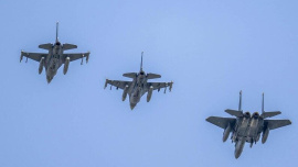 The strikes came after the ministry said its forces had intercepted drones targeting oil facilities in the east, blaming Iran-backed groups in Iraq. Photo: AFP