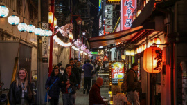 Tokyo tourist hotspot Shinjuku as a large residential population, who have become increasingly exasperated with tourists who fail to properly dispose of rubbish, smoke where they're not supposed to, and make too much noise. File photo: AFP