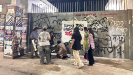 For over a month, students from three platforms have been demonstrating with three demands, including 24-hour access to their residential halls. Photo: Courtesy