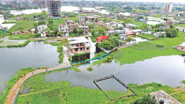 waterlogging in the Dhaka-Narayanganj-Demra(DND) embankment area