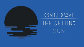 Book cover of The Setting Sun by Osamu Dazai