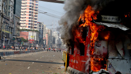 arson attacks Dhaka