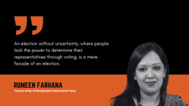 ‘I see no reason to call this an election.’