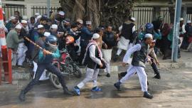 Police action against madrasa teachers