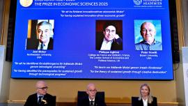 Trio wins Nobel prize in economics 2025
