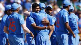 Indian players celebrate