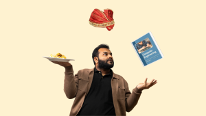 Person juggling marriage and academics