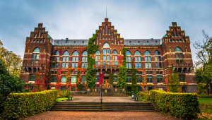 The university library building at Lund University