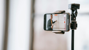 Phone webcam online class