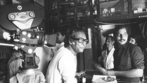 Mirnal Sen with his his long-time cinematographer KK Mahajan 