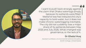 Dhaka waterlogging Expert Interview