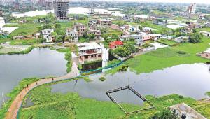 waterlogging in the Dhaka-Narayanganj-Demra(DND) embankment area