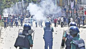 violence in Awami League ouster protests