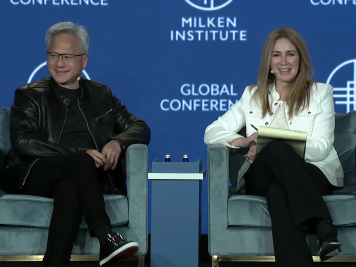 Nvidia CEO with Becky