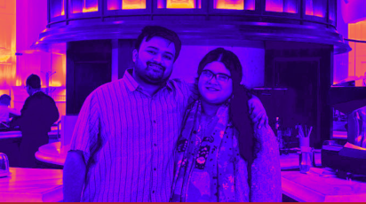 Rare Al Samir, the founder and CEO of Interactive Cares, and his co-founder and partner Jamila Bupasha Khushbu.