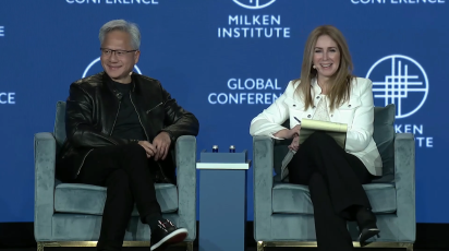 Nvidia CEO with Becky