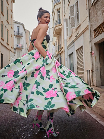 Deepika Padukone floral dress