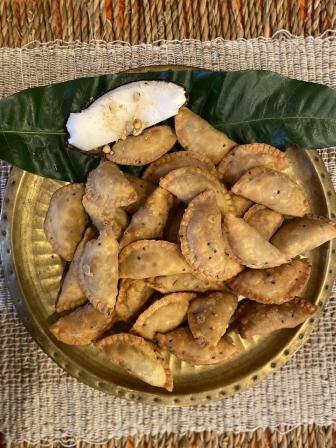 Making delicious vegan coconut dumplings