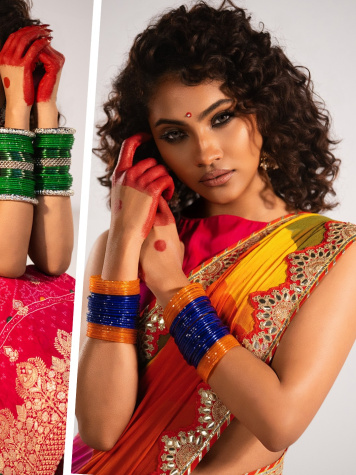 The timeless beauty of Bengali Alta and traditional glass bangles