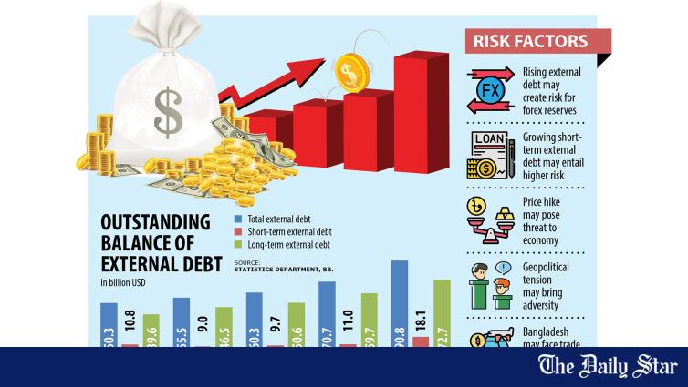 Crazy Risks External Rising external debt poses risks to forex reserves | The Daily Star